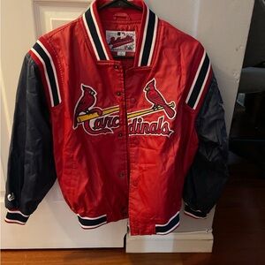 Majestic Red and Navy Kids Cardinals Puffer Jacket